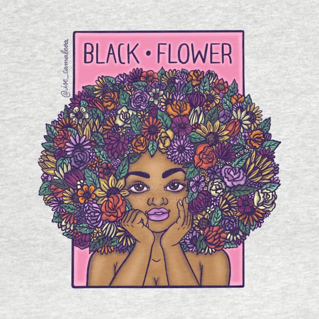 Black Flower by @isedrawing